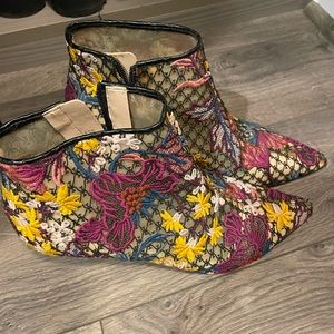 Sam Edelman embroidery booties